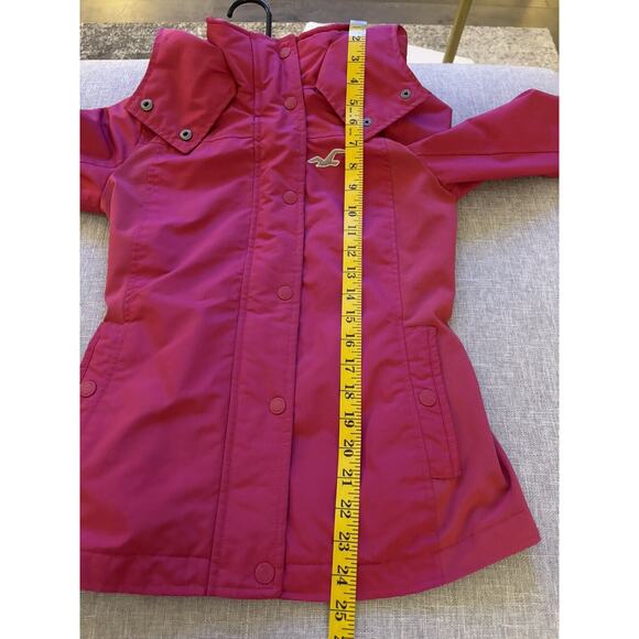 NWOT Women's Hollister Jacket With Hood Size XXS Pink VERY NICE - Picture 7 of 7